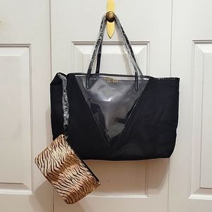 NWOT Victoria's Secret Glittery Tote w/ Wallet